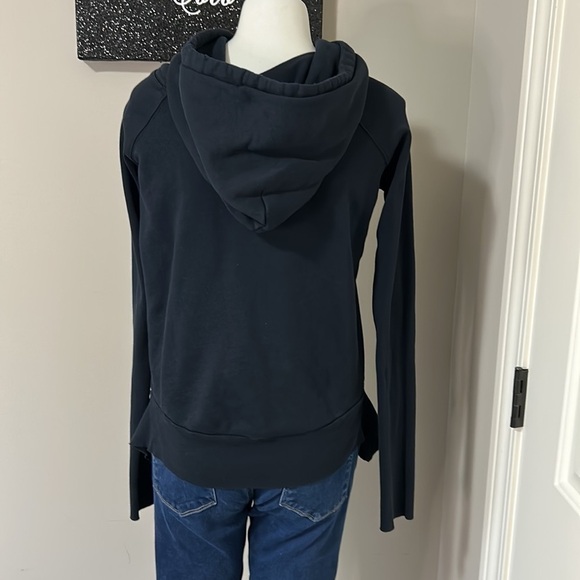 Frank and Eileen Tee Lab Pullover Hoodie Sweatshirt Navy Blue Drawstring Sz XS - Picture 6 of 14